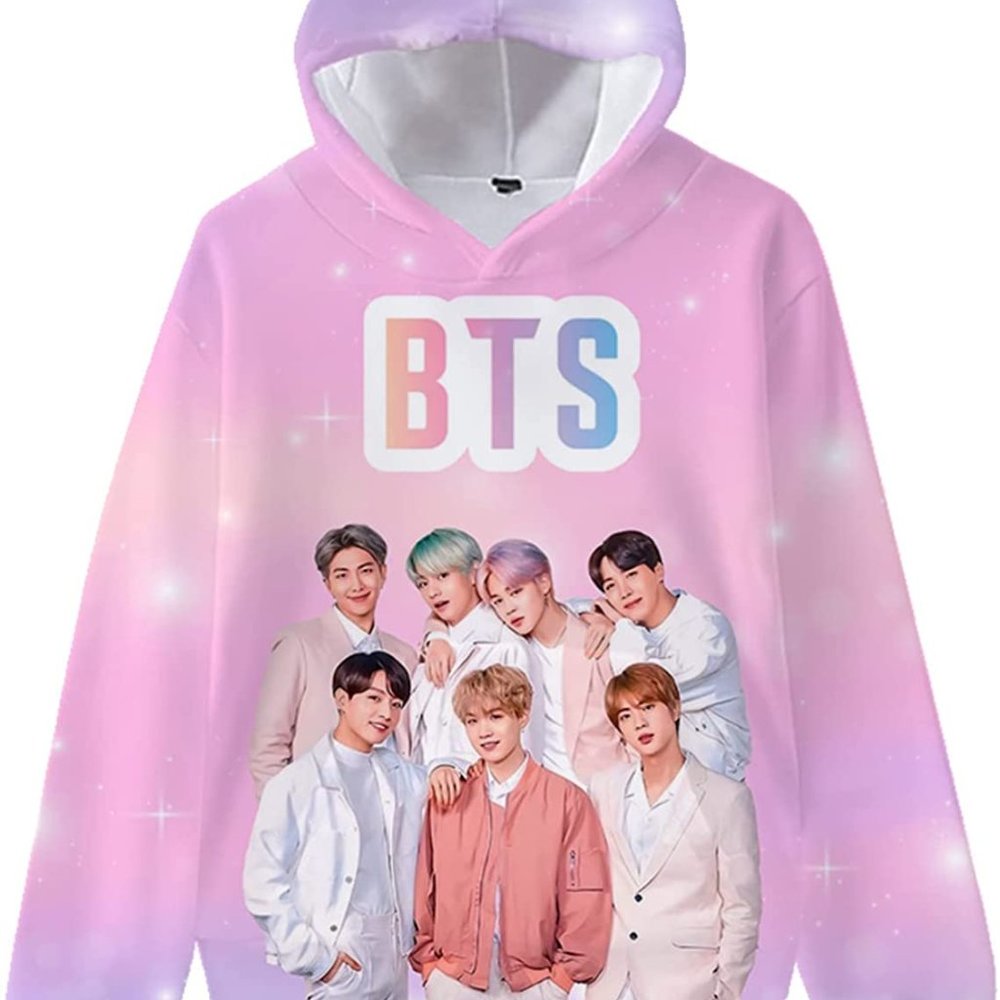 New BURST BANG Love Yourself 3D Printed Hooded Novelty Graphic Woman Hoo…